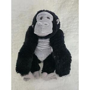 Fiesta Stuffed Gorilla Plush Toy Black & Gray 14'' Tall Soft Cuddly
